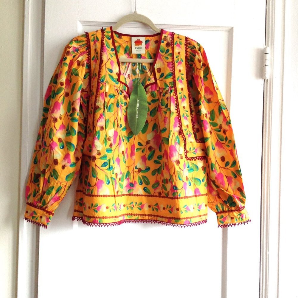 FARM Rio Mini Cashew Blouse - Picture 4 of 13